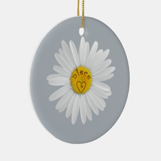 Daisy Flower for niece Art Customize Background Keramisch Ornament (Rechts)