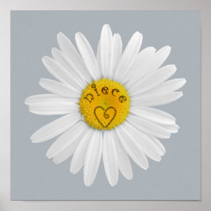 Daisy Flower for niece Art Customize Background Poster