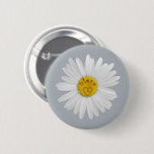 Daisy Flower for niece Art Customize Background Ronde Button 5,7 Cm (Voorkant /achterkant)