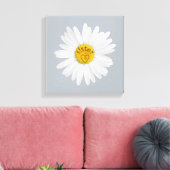 Daisy Flower for Sister Art past achtergrond aan Canvas Afdruk (Insitu (Woonkamer))
