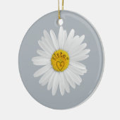 Daisy Flower for Sister Art past achtergrond aan Keramisch Ornament (Links)