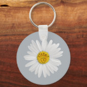 Daisy Flower for Sister Art past achtergrond aan Sleutelhanger (Voorkant)