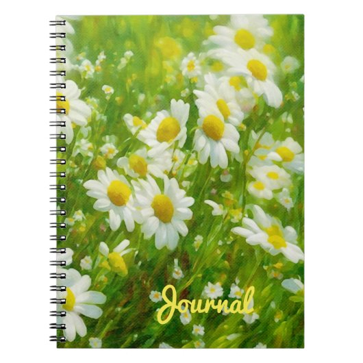 Daisy Flower Garden Art Notitieboek Journal (Voorkant)