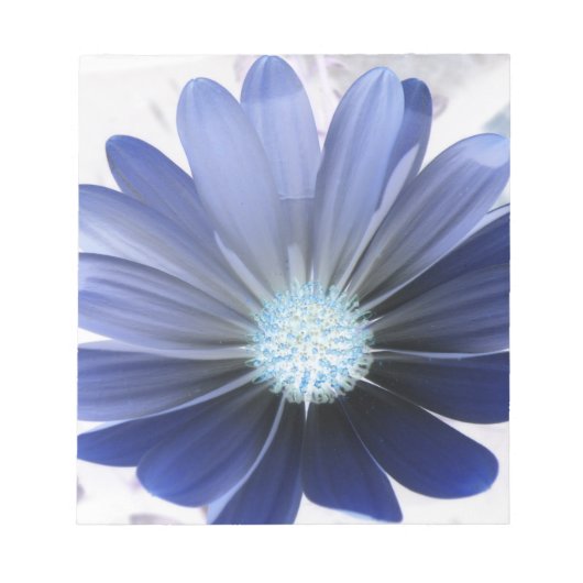 Daisy Flower Ggloing Blue-laptop Notitieblok (Voorkant)