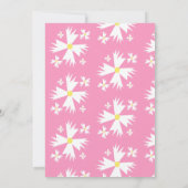 Daisy Flower Groovy Sun Rainbow Baby shower Kaart (Achterkant)