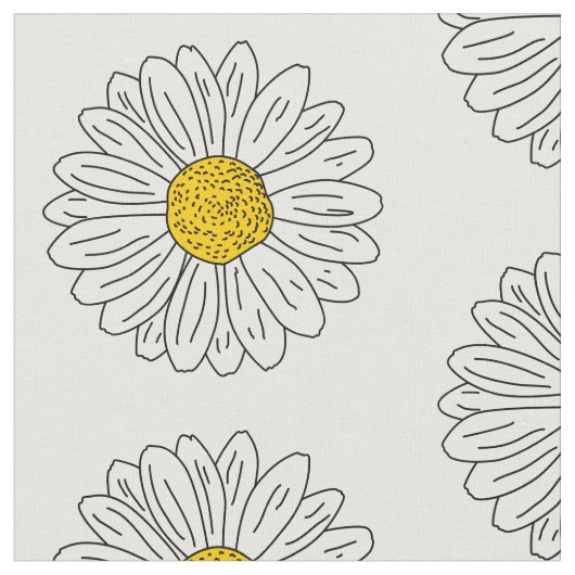 Daisy Flower Hand Stof (Close Up)