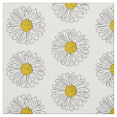 Daisy Flower Hand Stof (Swatch)
