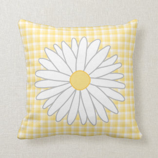 Daisy Flower in Yellow and White. Kussen