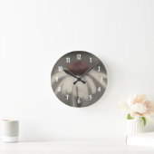 Daisy Flower in Zwart-wit Ronde Klok (Huis)