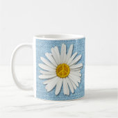 Daisy Flower Inner Peace Symbool Teken - Bord Deni Koffiemok (Links)