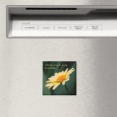Daisy Flower Inspirerend Quote Magnet (Insitu (Vaatwasser))