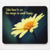 Daisy Flower Inspirerend Quote Muismat (Voorkant)