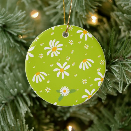 Daisy flower keramisch ornament (Boom)