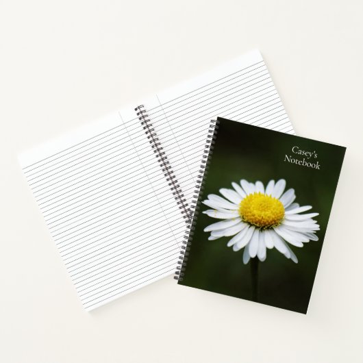 Daisy Flower Large Journal Personalized Notitieboe Notitieboek (Binnen)