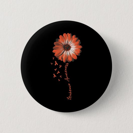 Daisy Flower Leukemia Awareness Gifts Ronde Button 5,7 Cm (Voorkant)