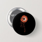 Daisy Flower Leukemia Awareness Gifts Ronde Button 5,7 Cm (Voorkant /achterkant)