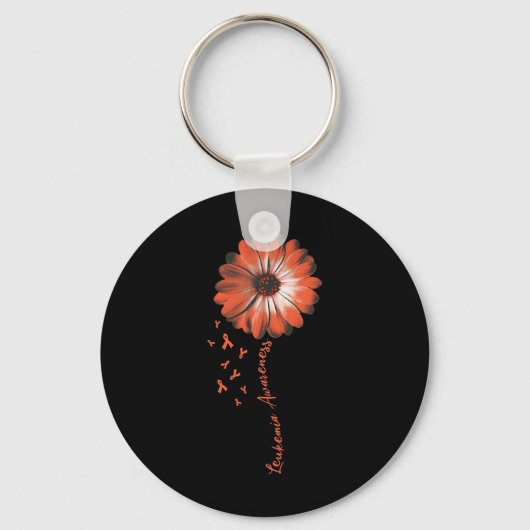Daisy Flower Leukemia Awareness Gifts Sleutelhanger (Voorkant)