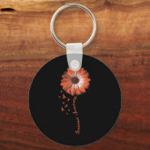 Daisy Flower Leukemia Awareness Gifts Sleutelhanger (Voorkant)