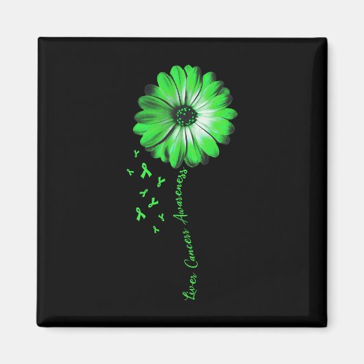 Daisy Flower Leverkanker Awareness Gifts Magneet (Voorkant)