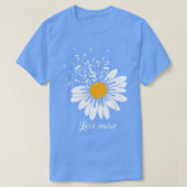 Daisy Flower Love Music Piano Flower Petals Music T-shirt (Design voorkant)