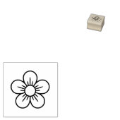 Daisy Flower Loyalty krijgt één gratis Kaart Rubberstempel (Gestempeld)