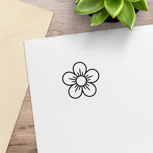 Daisy Flower Loyalty krijgt één gratis Kaart Rubberstempel