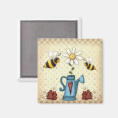 Daisy Flower Magnet (Voorkant / Achterkant)