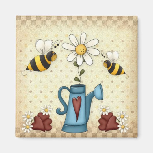 Daisy Flower Magnet (Voorkant)