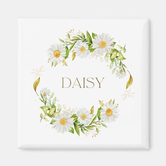 Daisy Flower Magnet voor april (3) (Voorkant)