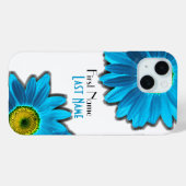 Daisy Flower met Blue Petals Case-Mate iPhone Case (Achterkant (horizontaal))