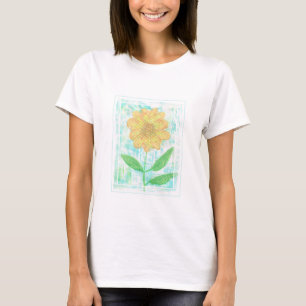 daisy flower met lijsten rand tshirts