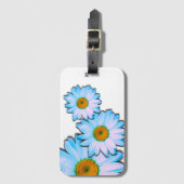 Daisy Flower met White Petals Bagagelabel (Voorkant (verticaal))