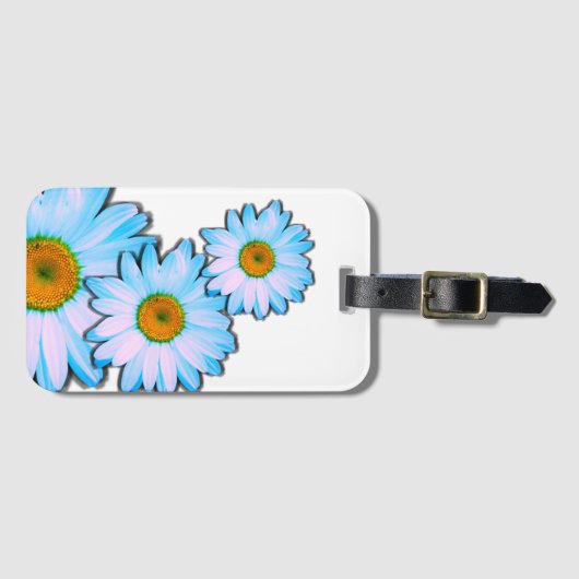 Daisy Flower met White Petals Bagagelabel (Voorkant (horizontaal))