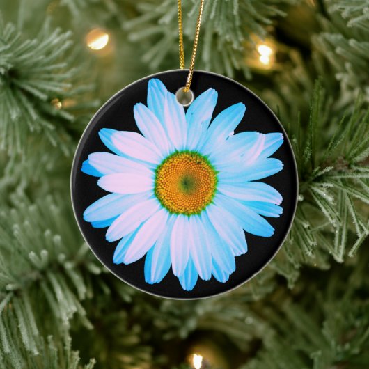 Daisy Flower met White Petals Keramisch Ornament (Boom)
