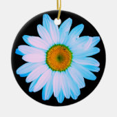 Daisy Flower met White Petals Keramisch Ornament (Voorkant)