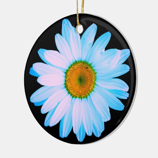 Daisy Flower met White Petals Keramisch Ornament (Links)