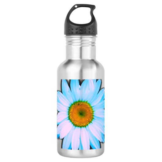 Daisy Flower met White Petals Waterfles (Voorkant)