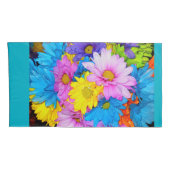 Daisy Flower Mix Pillow Hoesje Kussensloop (Achterkant-Rechts)