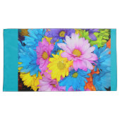 Daisy Flower Mix Pillow Hoesje Kussensloop (Voorkant-Rechts)