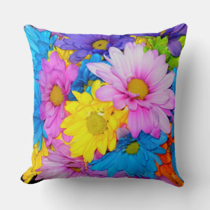 Daisy Flower Mix Pillow Kussen