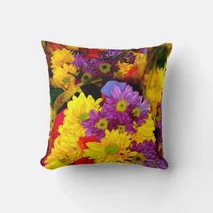 Daisy Flower Mix Pillow Kussen