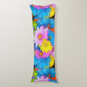 Daisy Flower Mix Pillow Lichaamskussen (Voorkant Verticaal)
