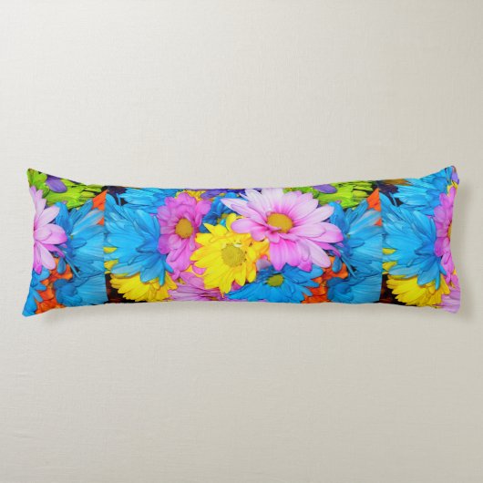 Daisy Flower Mix Pillow Lichaamskussen (Voorkant)