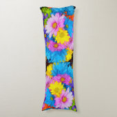 Daisy Flower Mix Pillow Lichaamskussen (Voorkant Verticaal)