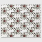 Daisy Flower Mode Bloemen Retro Mod 60s Tuin Cadeaupapier (Vlak)