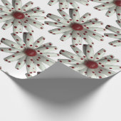 Daisy Flower Mode Bloemen Retro Mod 60s Tuin Cadeaupapier (Hoek)