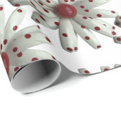 Daisy Flower Mode Bloemen Retro Mod 60s Tuin Cadeaupapier (Rol Hoek)