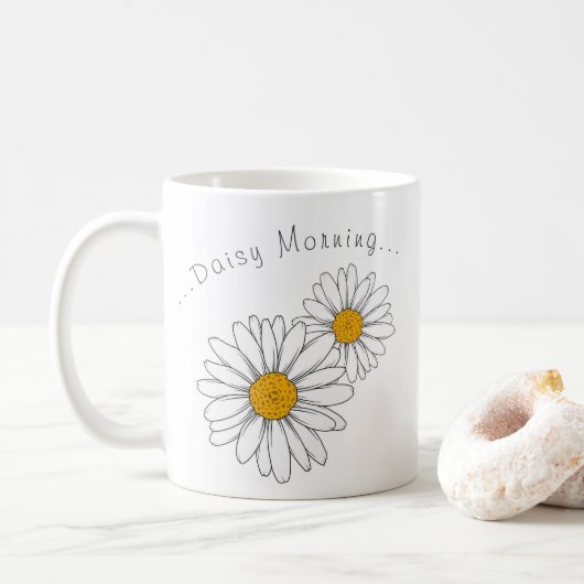 Daisy Flower Mok (Met donut)