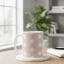 Daisy Flower Mug, Daisy Flower Mug, Custom Daisy 