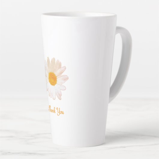 Daisy Flower Mug – Summer Botanical Cozy Latte Mok (Rechterhoek)